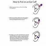 Gunmetal Swirly Ear Cuff